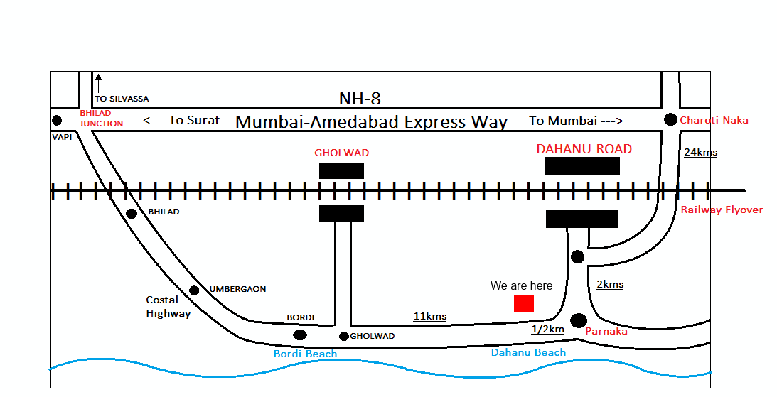 Sea Crest Beach Resort Road Map